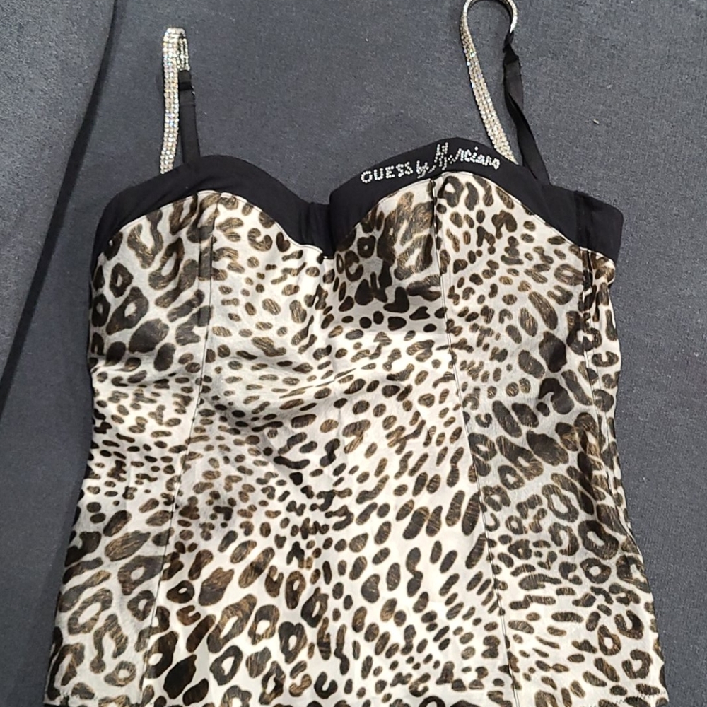 Guess by Marciano satin feel bustier top